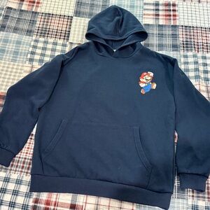Nintendo Navy Hoodie with Iconic Character